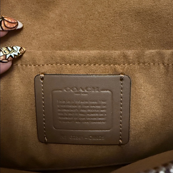 Coach Purple Leather Crossbody Bag with Studs - Picture 4 of 7